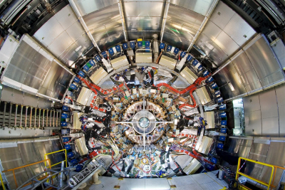 Image of the inside of the atlas detector