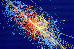 representation of a particle collision