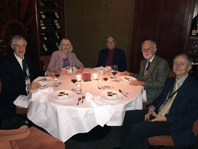 Prof. Mueller Chairs APS Meeting, Dines with Plenary Speakers